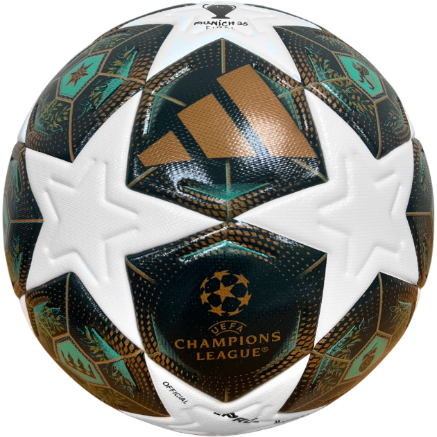 E46166 Мяч футбольный №5 League Champions UEFA 4-слоя, TPU 3.2, термосшивка, 415-425 гр Дельта-фитнес