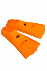 Короткие тренировочные ласты FLIPPERS Mad Wave оранжевый, размер M (38-41)