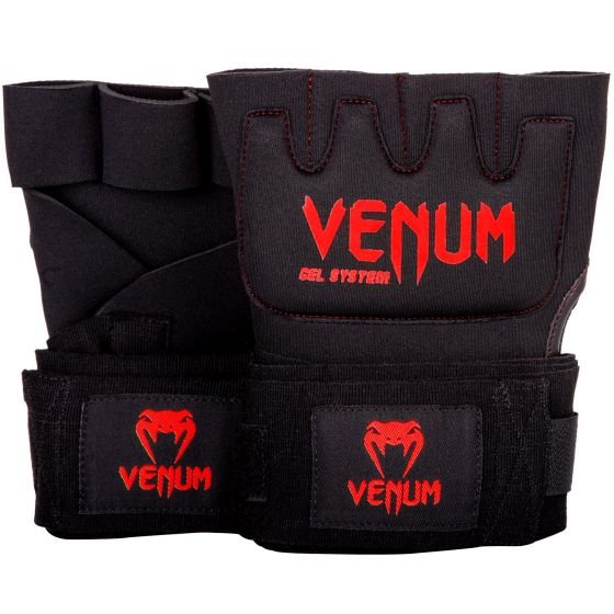 Гелевые бинты Venum Kontact Gel Glove Wraps черный/красный