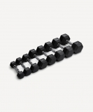 Гантель гексагональная DB-301 6 кг, обрезиненная, черный, Starfit УТ-00019787