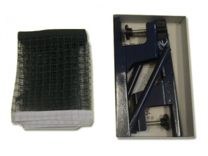 Сетка для н/т, синего цвета (с металлическими стойками в коробке). ("Р87)