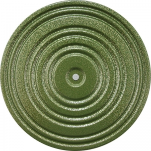Диск здоровья, MR-D-03, металлический, диаметр 28 см, окрашенный, зелёный-чёрный MADE IN RUSSIA