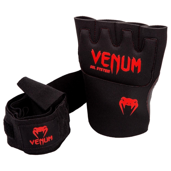 Гелевые бинты Venum Kontact Gel Glove Wraps черный/красный