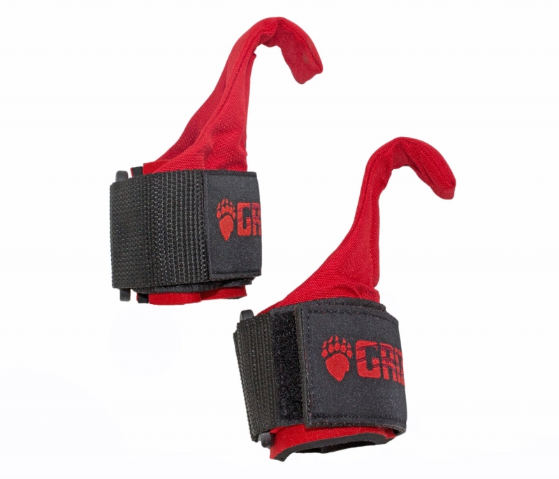 Ремни для тяги GRIZZLY Fitness Power Claws Lifting Hooks