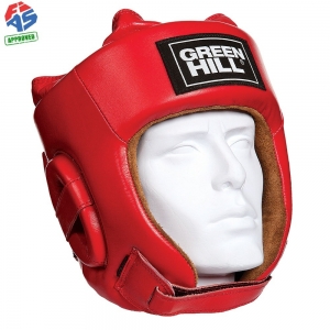 Шлем GREEN HILL FIVE STAR арт. HGF-4013fs-S-RD, р.S, одобр. FIAS, нат. кожа, красный