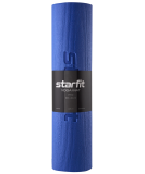 Коврик для йоги и фитнеса FM-101, PVC, 183x61x0.8 см, темно-синий, Starfit ЦБ-00001561