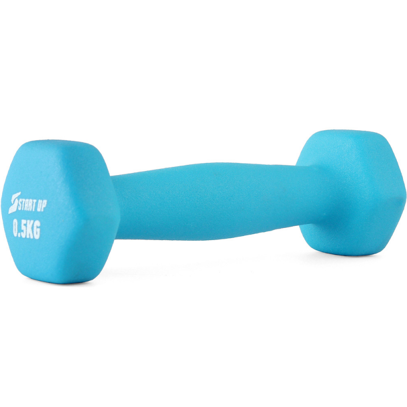 Гантель неопреновая Start Up HY-D-021 0.5 кг голубой