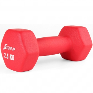 Гантель неопреновая Start Up HY-D-021 2.5 кг красный