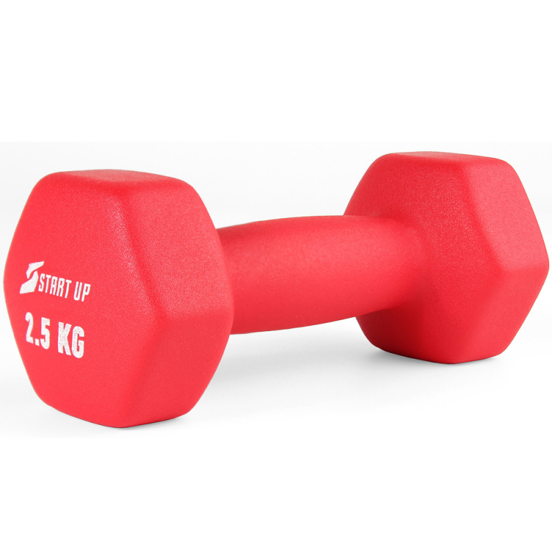 Гантель неопреновая Start Up HD1201 2.5кг красный