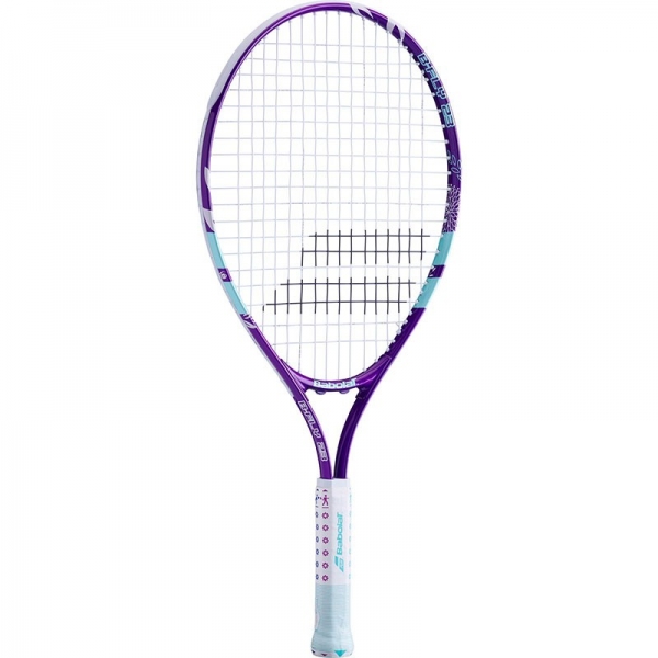 Ракетка теннисная детская BABOLAT B`FLY 23 Gr000, 140244, для 7-9лет, алюминий, со струнами, фиолетовый-бирюз