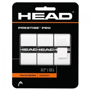 Овергрип Head Prestige Pro, 282009-WH, 0.55 мм, 3 штуки, белый