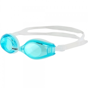 Очки плавательные Larsen R1281 голубой (силикон)