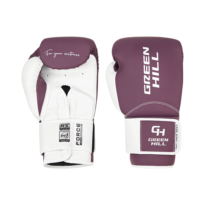 Боксерские перчатки Force TRAINING Фиолетово-белый Green Hill CNBGKT-550 14oz
