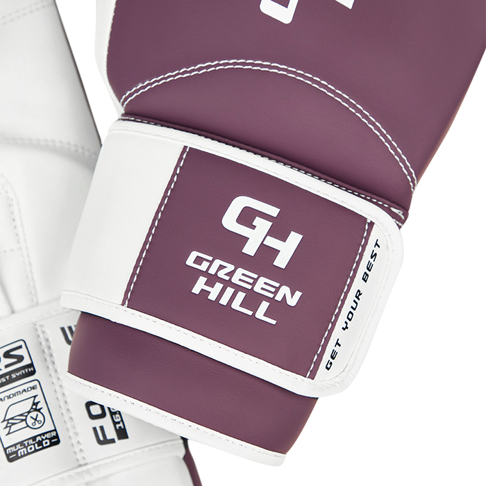 Боксерские перчатки Force TRAINING Фиолетово-белый Green Hill CNBGKT-550 14oz