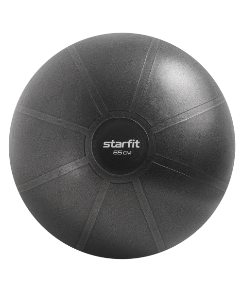 Фитбол высокой плотности GB-110 антивзрыв, 1200 гр, серый, 65 см, Starfit