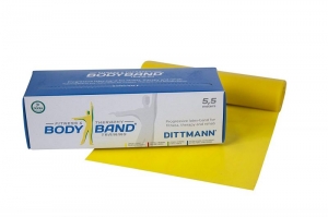 Ленточный амортизатор DITTMANN Body-Band 5,5 м низкое сопротивление, желтый
