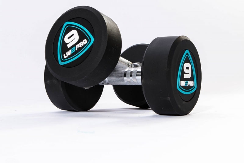 Гантели в уретане 2 кг, LIVEPRO Studio Dumbbells пара