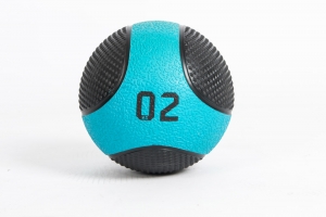 Медбол 2 кг, черный-синий LIVEPRO Solid Medicine Ball