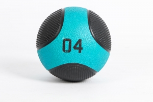 Медбол 4 кг, черный-синий LIVEPRO Solid Medicine Ball