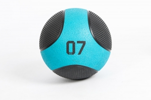 Медбол 7 кг, черный-синий LIVEPRO Solid Medicine Ball