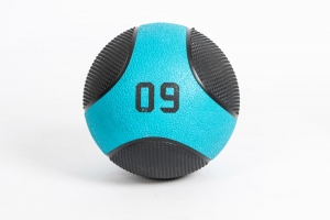 Медбол 9 кг, черный-синий LIVEPRO Solid Medicine Ball