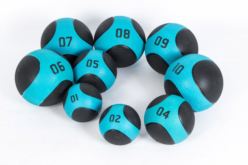 Медбол 5 кг, черный-синий LIVEPRO Solid Medicine Ball