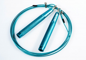 Скакалка утяжеленная LIVEPRO Speed Jump Rope голубой, 300 гр