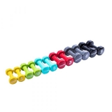 Гантели виниловые 5 кг, черный, Colored Studio Dumbbell, LIVEPRO