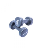 Гантели виниловые 4 кг, серый, Colored Studio Dumbbell, LIVEPRO