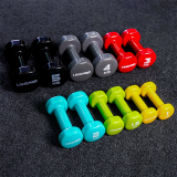 Гантели виниловые 5 кг, черный, Colored Studio Dumbbell, LIVEPRO