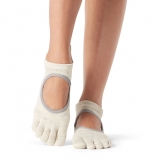 Нескользящие носки с пальцами TOESOX Bellarina размер S, цвет Овсянка