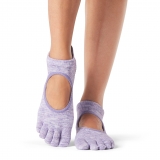 Нескользящие носки с пальцами TOESOX Bellarina размер S, цвет Серо-лиловый