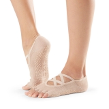Нескользящие носки с полупальцами TOESOX Elle размер M, цвет Телесный