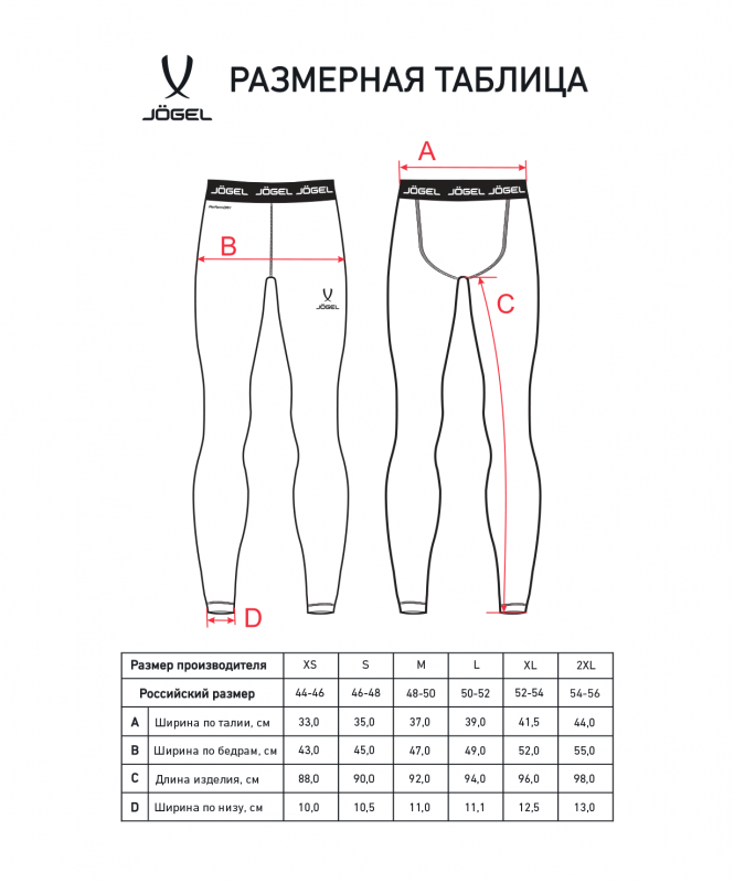 Тайтсы компрессионные теплые PerFormDRY Baselayer Warm Tights, темно-синий, размер YS, Jögel ЦБ-00003181