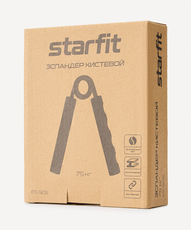 Эспандер кистевой STARFIT ES-505 пружинный, 75 кг, металлический ЦБ-00003819