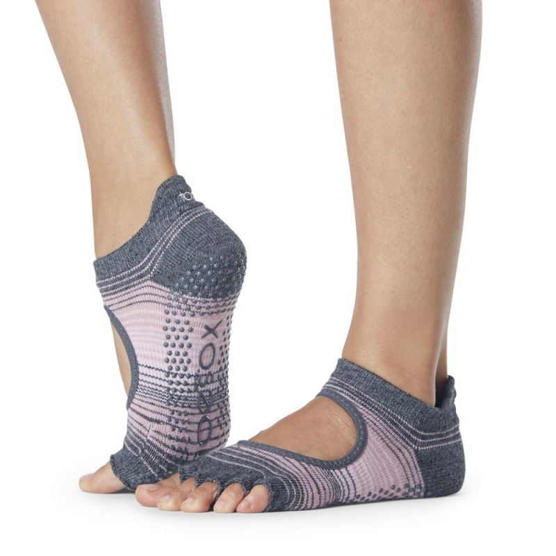 Нескользящие носки с полупальцами TOESOX Bellarina размер S, цвет Эхо