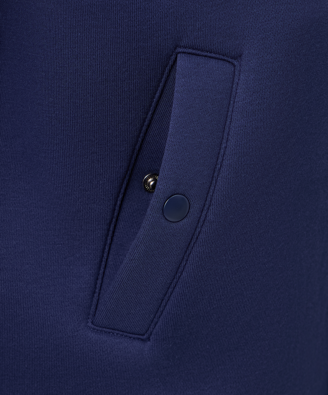 Бомбер ESSENTIAL Fleece Bomber, темно-синий/серый меланж, размер XL, Jögel ЦБ-00004116