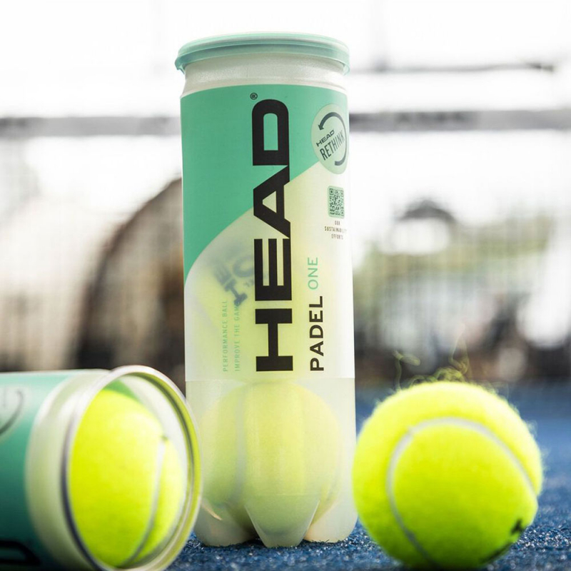 Мяч для падела HEAD Padel One S, 575383, уп.3 шт, FIP Approved, войлок, нат.резина, желтый