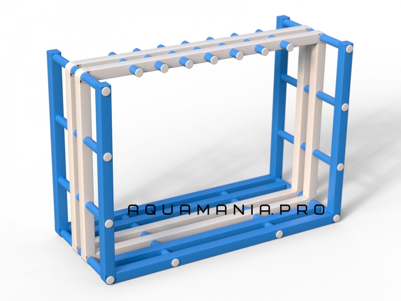 Стойка для акваинвентаря 1200х600х1000 мм триколор
