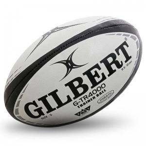Мяч для регби GILBERT G-TR4000, арт. 42097805, размер 5, резина, ручная сшивка, белый-красный-черный