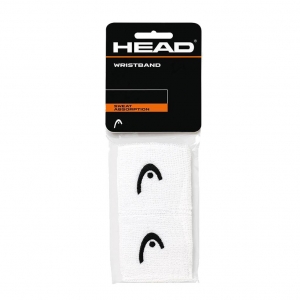 Напульсники HEAD 2.5 (белые), арт. 285050-WH, упаковка 2 штуки, ширина 7 см, 90% нейлон, 10% эластан, белый