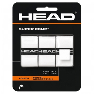 Овергрип Head Super Comp (белый), арт. 285088-WH, 0.5 мм, 3 штуки, белый