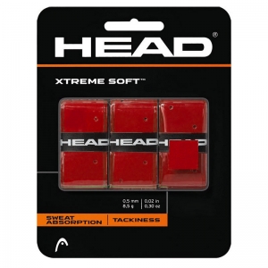 Овергрип Head Xtreme Soft, 285104-RD, 0.5 мм, 3 штуки, красный
