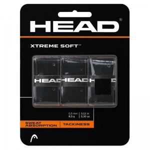 Овергрип Head Xtreme Soft (ЧЕРНЫЙ), арт.285104-BK, 0.5 мм, 3 шт, черный