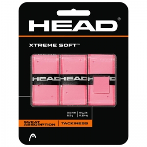 Овергрип Head Xtreme Soft (розовый), арт. 285104-PK, 0.5 мм, 3 штуки, розовый