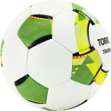 Мяч футбольный TORRES Training, арт. F320054, размер 4, 32 панели PU, 4 подкладочных слоя, ручная сшивка, белый-зелёный-серый