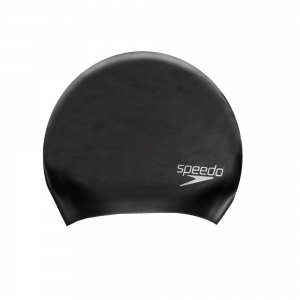 Шапочка для плавания  SPEEDO Long Hair Cap , арт.8-061680001, ЧЕРНЫЙ, силикон