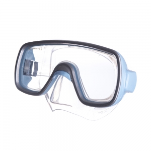 Маска для плавания Salvas Geo Md Mask, арт. CA140S1QYSTH, закаленное стекло, силикон, размер Medium, голубой