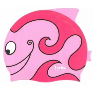 41276-66480 Шапочка для плавания детская FASHY Childrens Silicone Cap, 3048-00-43, силикон, розовый