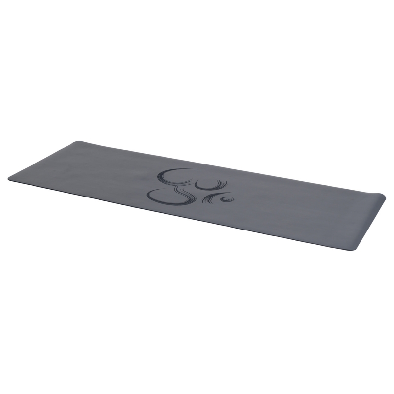 Коврик для йоги INEX Yoga PU Mat полиуретан c гравировкой 185 x 68 x 0,4 см, темно-серый